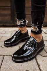 CH003 - RST Pelle Verniciata Classica Erkek Ayakkabı SIYAH