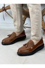 Ch002  Rst Loafer Verniciata Erkek Ayakkabı Kahve