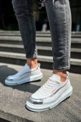 Ch041  Cbt Renaissance Erkek Ayakkabı Beyaz/Gumus