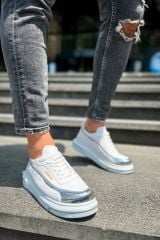 Ch041  Cbt Renaissance Erkek Ayakkabı Beyaz/Gumus