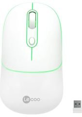 LENOVO LECOO WS210 Kablosuz/Bluetooth 1600DPI (Şarj Edilebilir) Beyaz Mouse