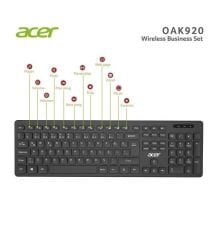 ACER OAK-920 SIYAH KABLOSUZ Q Siyah LOCK (SMART TV- WIFI) KLAVYE 2.4GHZ CAPS