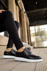 CH003 - DBT Classica Pelle Di Cuoio Erkek Ayakkabı SIYAH