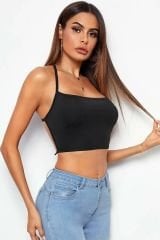 Kadın Siyah Belden Bağlamalı Şık Büstiyer – Modern ve Şık Tasarım