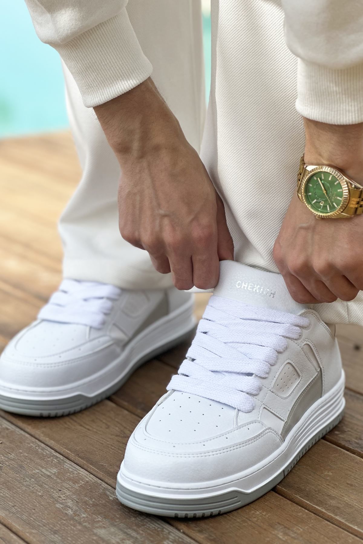 Ch2410  Cbt Avax  Erkek Spor Ayakkabı Beyaz