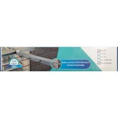 Koral Alüminyum Balkon Çamaşır Kurutma Askılığı 80x30