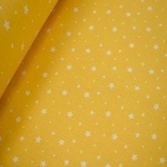 Yellow Star sol popeline grandes et petites