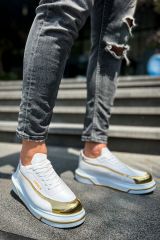 CH041 - CBT Renaissance Erkek Ayakkabı BEYAZ/ALTIN