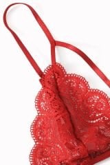 Kadın Kırmızı Dantel Sütyen Külot Takımı – Modern, Konforlu ve Günlük Kombinlere Uygun