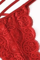 Kadın Kırmızı Dantel Sütyen Külot Takımı – Modern, Konforlu ve Günlük Kombinlere Uygun