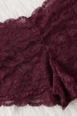 Kadın Bordo Dantelli & Kurdelalı Sütyen Külot Takımı – Modern, Konforlu ve Günlük Kombinlere Uygun