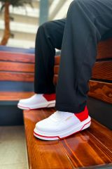 CH075 - CBT Signature Erkek Ayakkabı BEYAZ/KIRMIZI