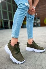 CH089 - CBT Low Top Lace Up Erkek Ayakkabı HAKI