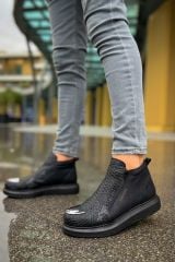 CH133 - TST Coccodrillo Erkek Bot SIYAH