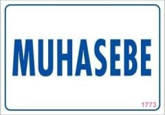 Muhasebe Uyarı Levhası 17,5x25 KOD:1773