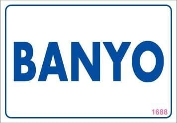 Banyo Uyarı Levhası 17,5x25 KOD:1688