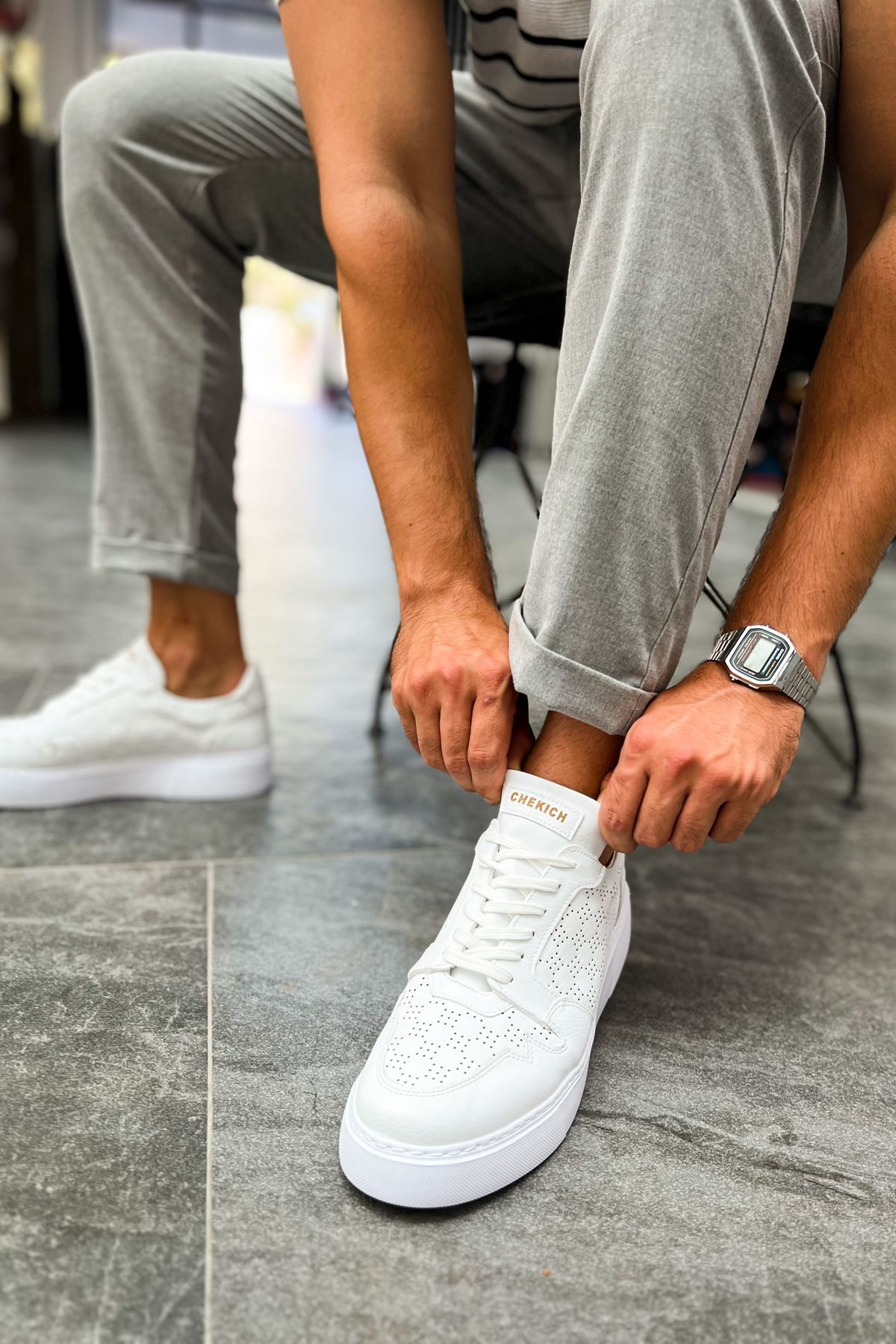 CH153 - CBT Oxford Erkek Ayakkabı BEYAZ