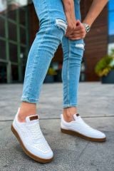 CH157 - CKT Retro Erkek Ayakkabı BEYAZ