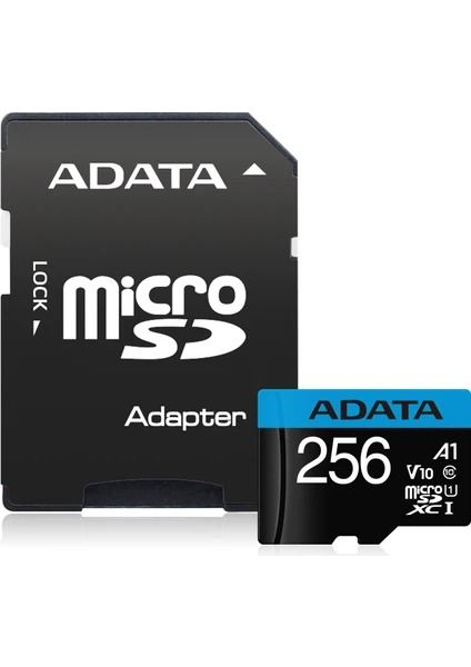 ADATA 256GB PREMIER MICROSDXC UHS-I CLASS10 V10 AUSDX256GUICL10A1-RA1