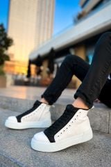 CH167 - GBT Blazer Erkek Bot BEYAZ/SIYAH