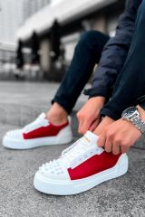 CH169 - CBT Thorn Erkek Ayakkabı BEYAZ / KIRMIZI