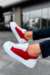 CH169 - CBT Thorn Erkek Ayakkabı BEYAZ / KIRMIZI