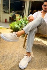 CH173 - KBT Velluto Erkek Ayakkabı BEYAZ