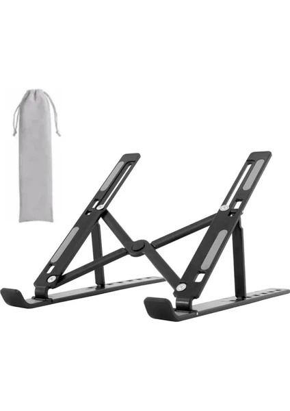 FRISBY FNC-5155st 10-15.6 (Kılıf Hediyeli) Katlabilir Aliminyum Döküm Notebook Standı