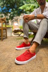 CH173 - KBT Velluto Erkek Ayakkabı KIRMIZI