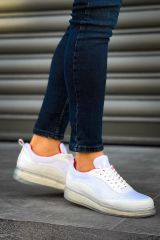 CH181 - RRT İpekyol  Erkek Ayakkabı BEYAZ / KIRMIZI