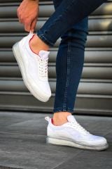 CH181 - RRT İpekyol  Erkek Ayakkabı BEYAZ / KIRMIZI