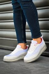 CH181 - RRT İpekyol  Erkek Ayakkabı BEYAZ / KIRMIZI