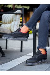 CH181 - RRT İpekyol  Erkek Ayakkabı SIYAH - KIRMIZI