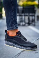 CH181 - RRT İpekyol  Erkek Ayakkabı SIYAH - TURUNCU