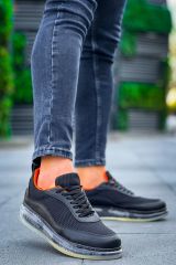 CH181 - RRT İpekyol  Erkek Ayakkabı SIYAH - TURUNCU