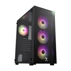 ASUS FSP / VENTO VG4200S 500W 80+ Mesh Panel  Tempered Camlı SIYAH 4X12CM DUAL RGB FAN USB3.0 Atx Gaming Oyuncu Kasası