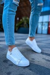 CH191 - CBT Side Buckle Erkek Ayakkabı BEYAZ