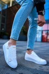 CH191 - CBT Side Buckle Erkek Ayakkabı BEYAZ