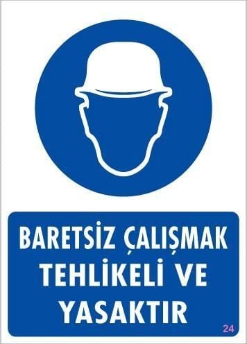 Baret Giy Uyarı Levhası 25x35 KOD:24