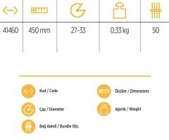 YKS 41460 Keser Sapı 45 cm