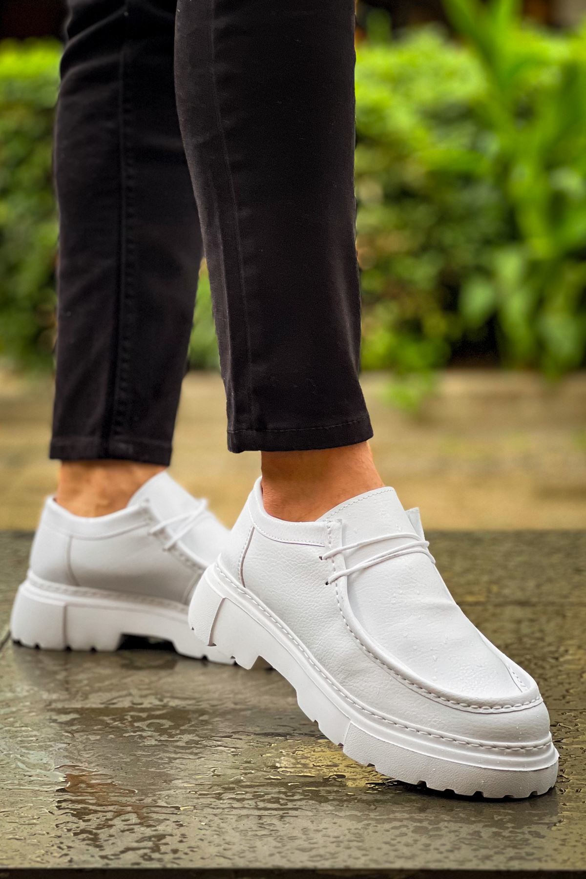 CH2404 - CBT Castle Erkek Ayakkabı BEYAZ