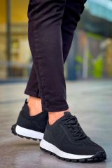 CH2409 - Triko Erkek Ayakkabı SIYAH