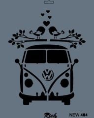 Rich New Seri N-404 Stencil 35x25 cm