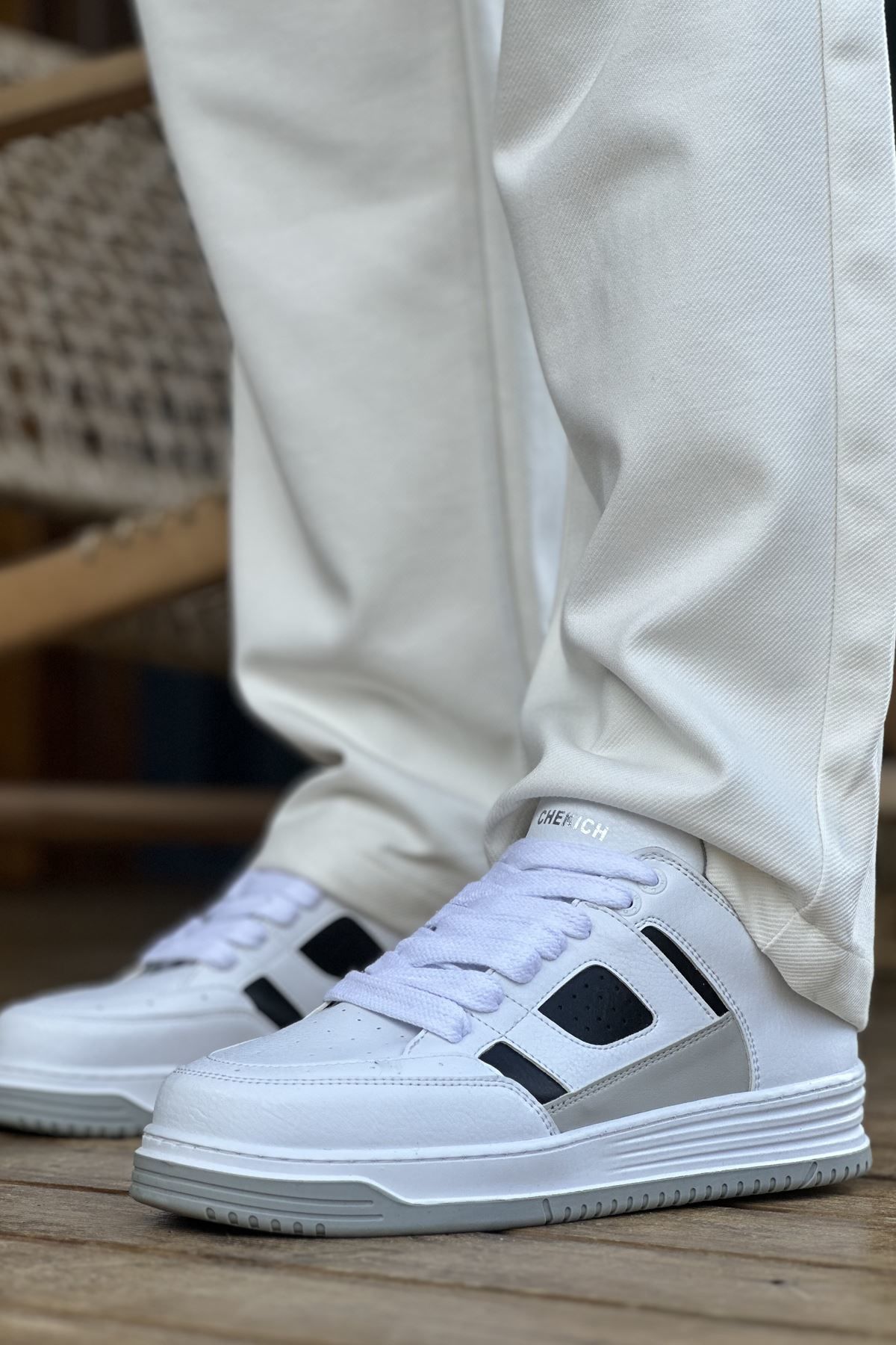 CH2410 - CBT Avax  Erkek Spor Ayakkabı BEYAZ/SIYAH