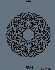 Rich New Seri N-346 Stencil 35x25 cm