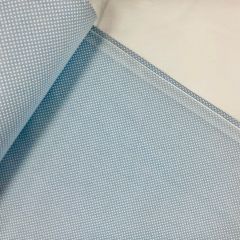 240 cm de large bleu popeline tachetée