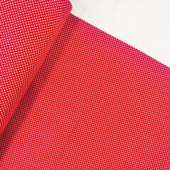 240 cm wide red spotted poplin
