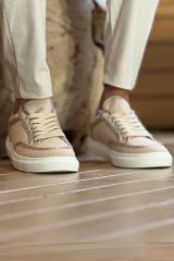 CH2505 - Keten Erkek Ayakkabı BEJ/BEJ