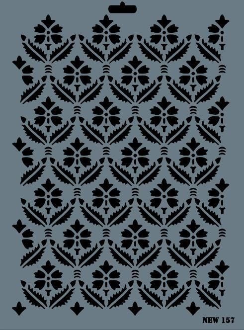 Rich New Seri N-157 Stencil 35x25 cm