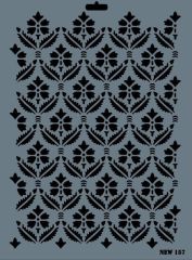 Rich New Seri N-157 Stencil 35x25 cm